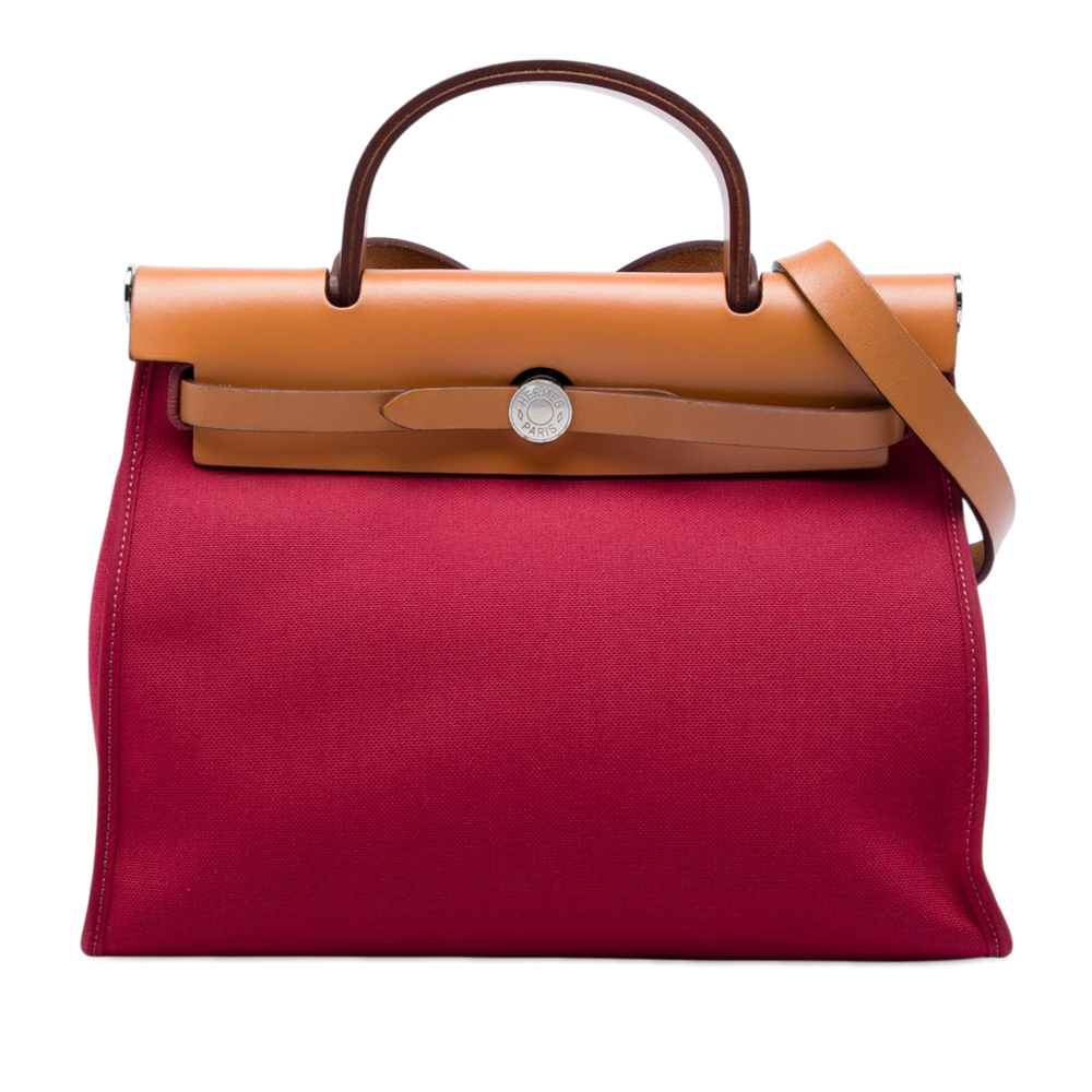 Pre-Loved Hermes Toile Herbag Zip 31